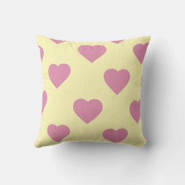 Cojín Decorativo Corazón Chic Romántico Moderno Elegante Rosa Lindo
