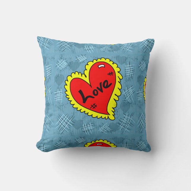 Cojín Decorativo corazón de amor (Anverso)