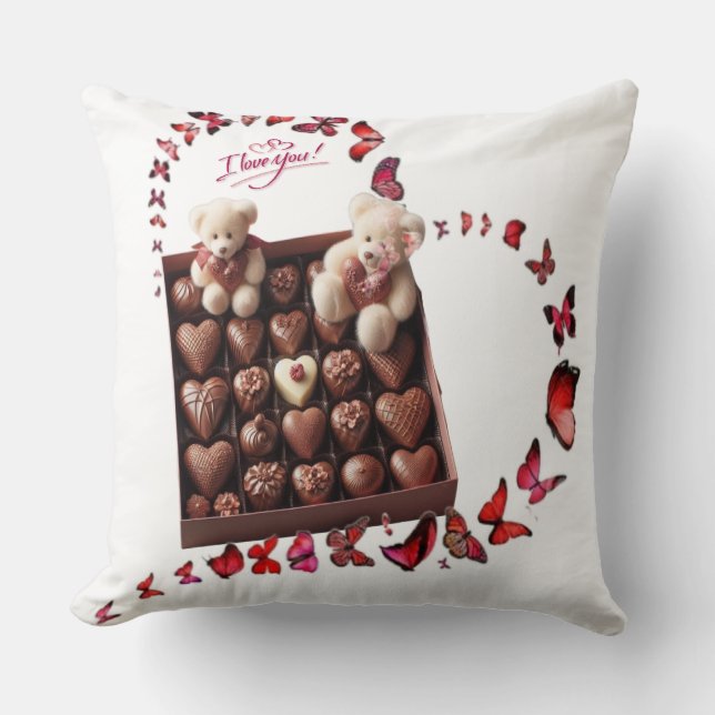 Cojín Decorativo Corazón de amor (Anverso)