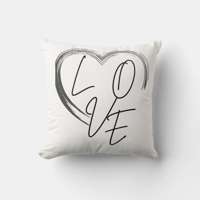 Cojín Decorativo Corazón de amor (Anverso)