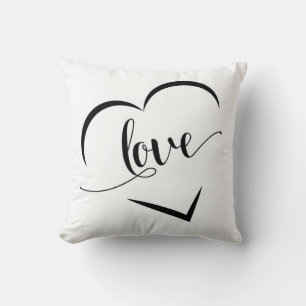 Cojín Decorativo Corazón de amor elegante