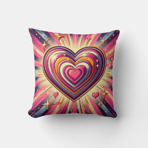Cojín Decorativo Corazón de arte pop de los años 70/Mug de San Vale