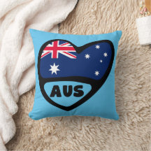 Corazón de bandera de Australia