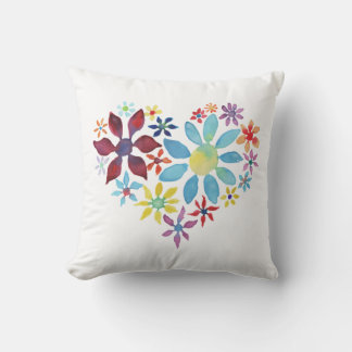 Cojín Decorativo Corazón de flores