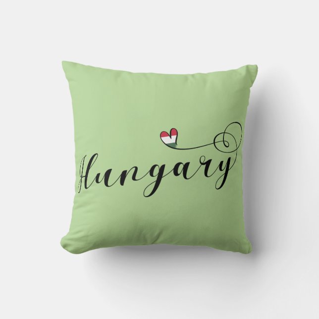 Cojín Decorativo Corazón de Hungría, húngaro (Anverso)