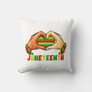 Cojín Decorativo Corazón de Juneteenth
