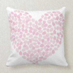 Cojín Decorativo Corazón de la flor de cerezo