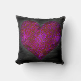 Cojín Decorativo Corazón de neón angustiado