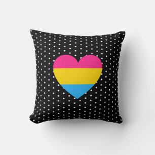 Cojín Decorativo Corazón de Orgullo Pansexual