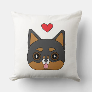 Cojín Decorativo Corazón de perro chihuahua