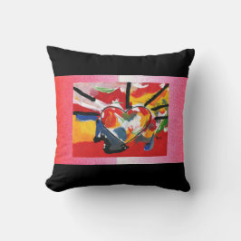 Cojín Decorativo Corazón de Pillow estilo arte Peter Max de 60"