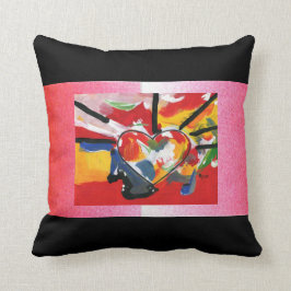Cojín Decorativo Corazón de Pillow estilo arte Peter Max de 60"