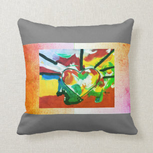 Cojín Decorativo Corazón de Pillow estilo arte Peter Max de 60"