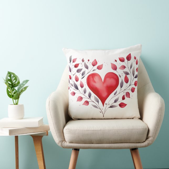 Cojín Decorativo Corazón de planta (Silla)