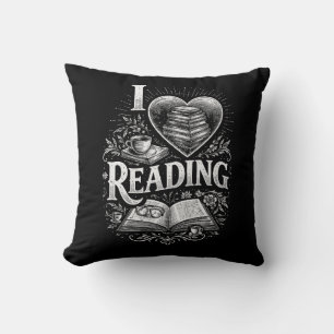 Cojín Decorativo Corazón de un amante de los libros