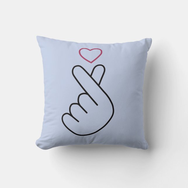 Cojín Decorativo corazón del dedo (Anverso)