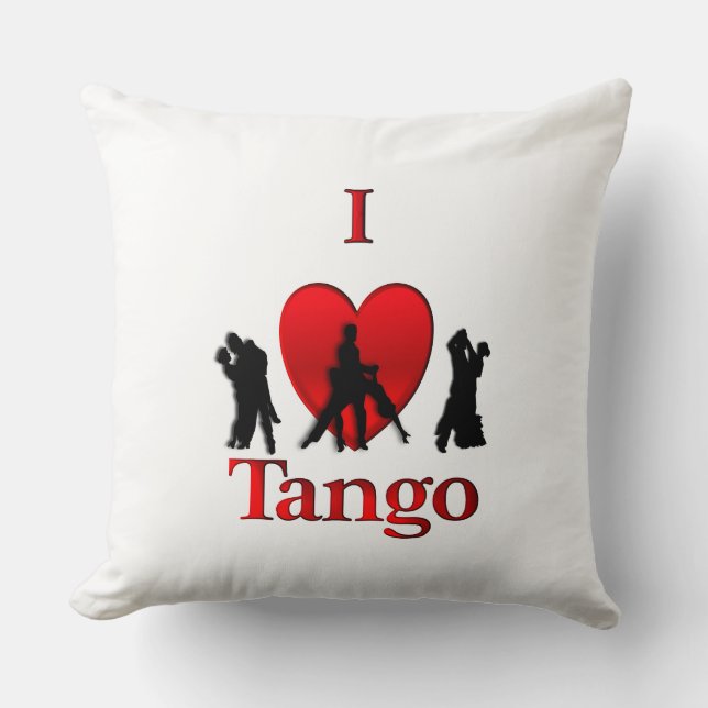 Cojín Decorativo Corazón del tango (Anverso)