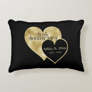 Cojín Decorativo Corazón dorado