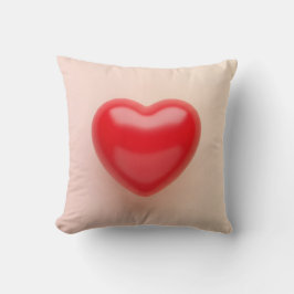 Cojín Decorativo corazón en forma de amor romántico del día de San 