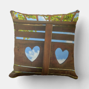 Cojín Decorativo Corazón en forma de una valla, Belice