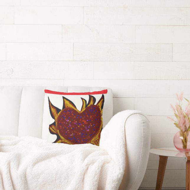 Cojín Decorativo Corazón en llamas (Sofá)