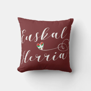 Cojín Decorativo Corazón Euskal Herria Pillow, Bandera Vasca