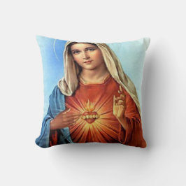 Cojín Decorativo Corazón inmaculado de María