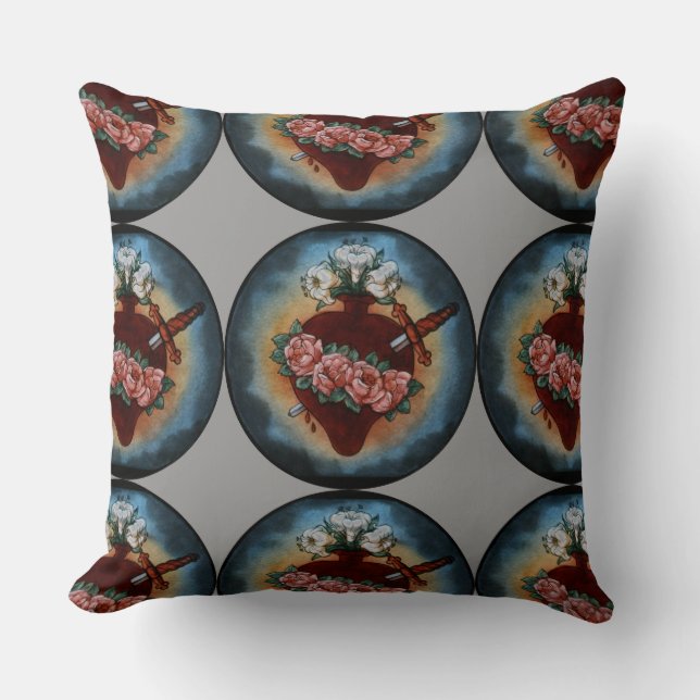 Cojín Decorativo Corazón Inmaculado De María (Anverso)