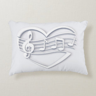 Cojín Decorativo "Corazón musical"