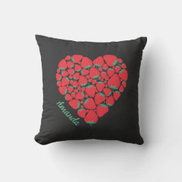 Cojín Decorativo Corazón perfecto de fresa Pareja Pillow