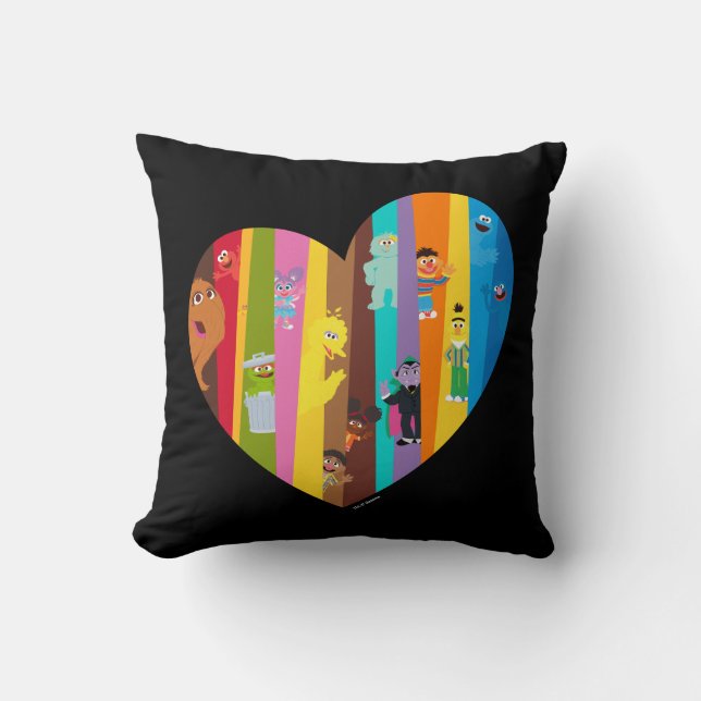 Cojín Decorativo Corazón que se une (Anverso)