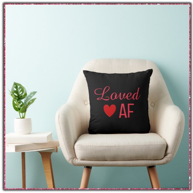 Cojín Decorativo Corazón Rojo Cute Amante AF (Subido por el creador)