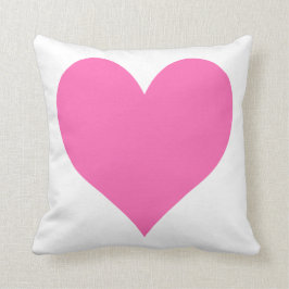 Cojín Decorativo Corazón rosa caliente
