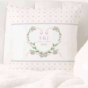 Cojín Decorativo Corazón Rosa Suave Romántico San Valentín