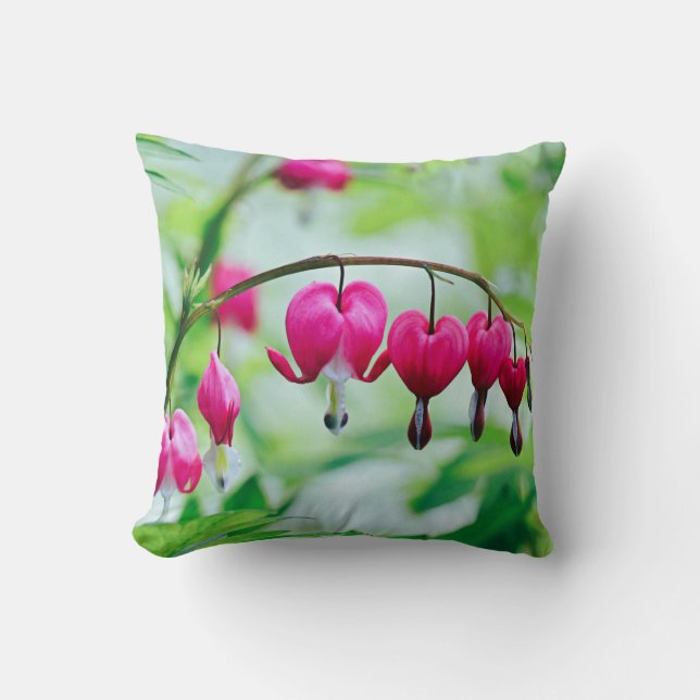 Cojín Decorativo Corazón sangrante Flor (Anverso)