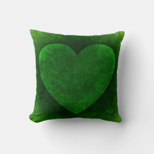 Cojín Decorativo Corazón Verde Joya