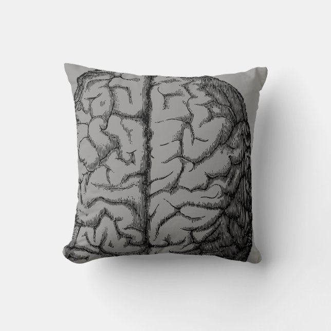 Cojín Decorativo corazón y cerebro - anatomía (Anverso)