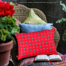 Corazón y flecha turquesa