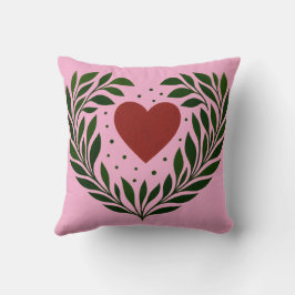 Cojín Decorativo Corazón y Ramas