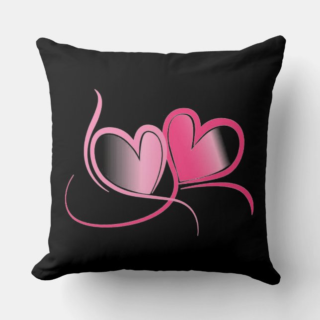 Cojín Decorativo Corazones (Anverso)