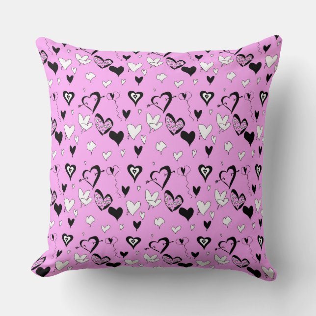 Cojín Decorativo Corazones (Anverso)