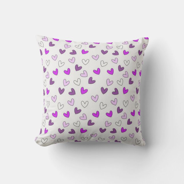 Cojín Decorativo Corazones (Anverso)