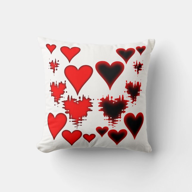 Cojín Decorativo Corazones (Anverso)