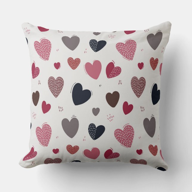Cojín Decorativo Corazones 3 (Anverso)