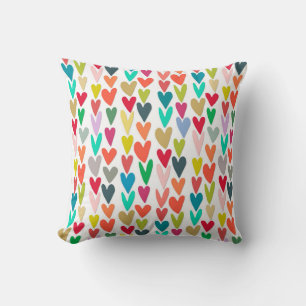 Cojín Decorativo corazones confetados