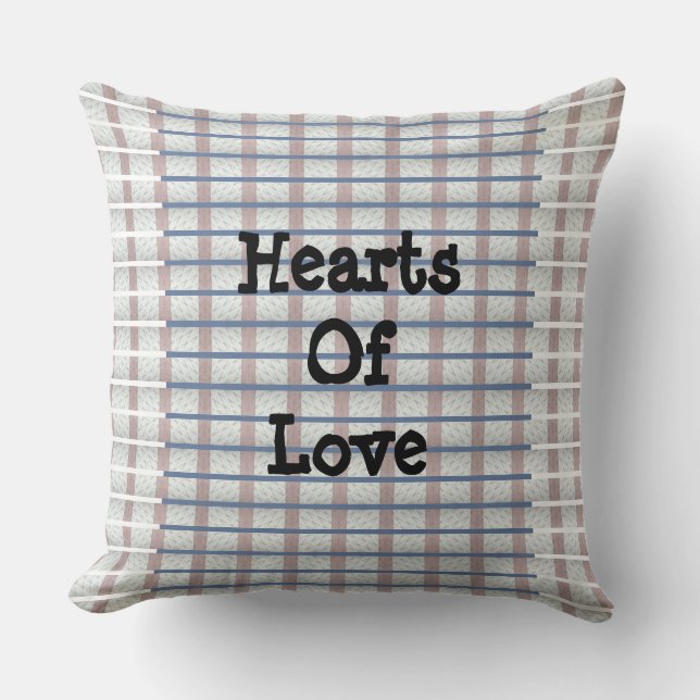 Cojín Decorativo Corazones de amor dos (Anverso)