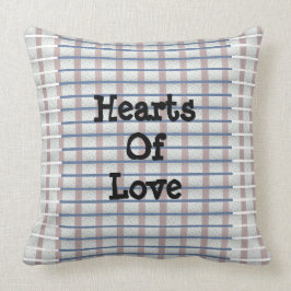 Cojín Decorativo Corazones de amor dos