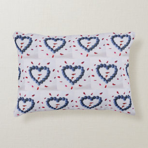 Cojín Decorativo Corazones de arándano lindos