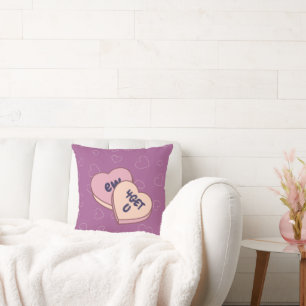 Cojín Decorativo Corazones de caramelo rompen el Día de San Valentí