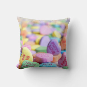 Cojín Decorativo Corazones de Caramelo San Valentín